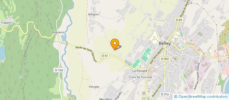 localisation de l'entreprise BOUCHERIE DES FERMES  BELLEY