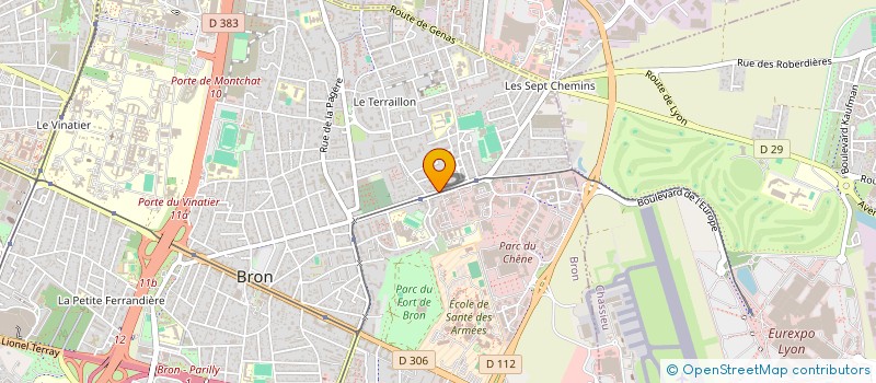 localisation de l'entreprise BOUCHERIE DES GOURMETS  BRON