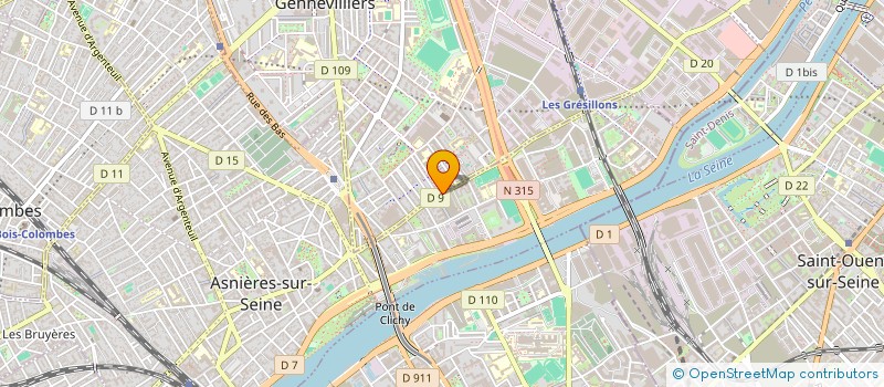 localisation de l'entreprise BOUCHERIE DES GRESILLONS à GENNEVILLIERS