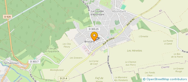 localisation de l'entreprise BOUCHERIE DES LANDES à ABONDANT