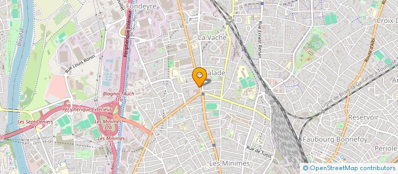localisation de l'entreprise BOUCHERIE DES MINIMES à TOULOUSE