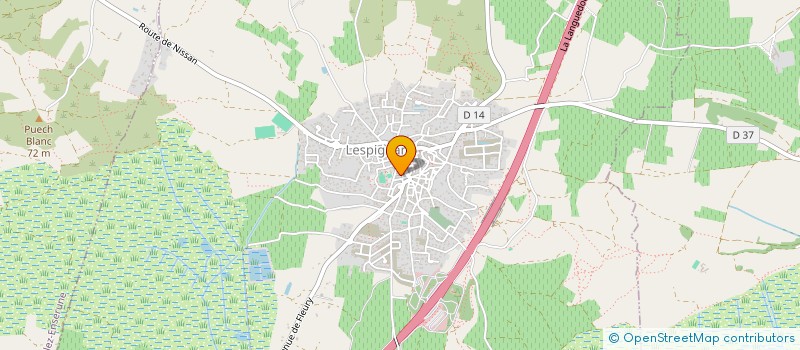 localisation de l'entreprise BOUCHERIE DES MONTEILLES  LESPIGNAN