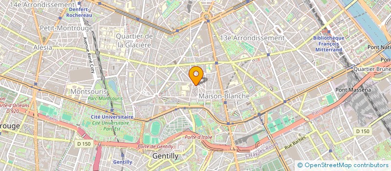 localisation de l'entreprise BOUCHERIE DES PEUPLIERS  PARIS