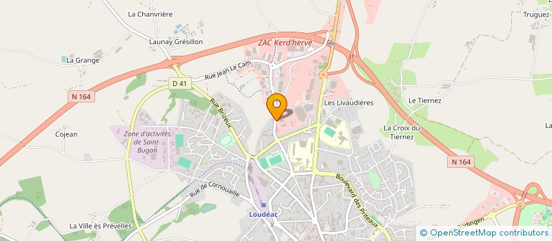 localisation de l'entreprise BOUCHERIE DES QUATRE SAISONS à LOUDEAC