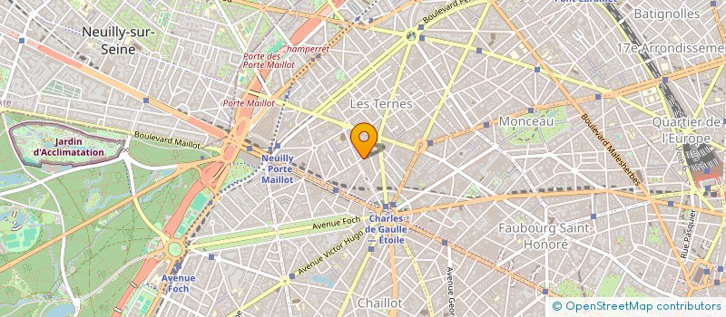 localisation de l'entreprise BOUCHERIE DES TERNES  PARIS