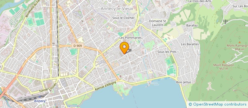 localisation de l'entreprise BOUCHERIE DES TILLEULS à ANNECY