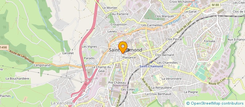 localisation de l'entreprise BOUCHERIE DES TROIS FRERES à SAINT-CHAMOND