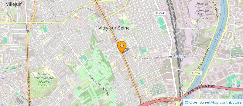 localisation de l'entreprise BOUCHERIE DES TROIS PETITS à VITRY-SUR-SEINE