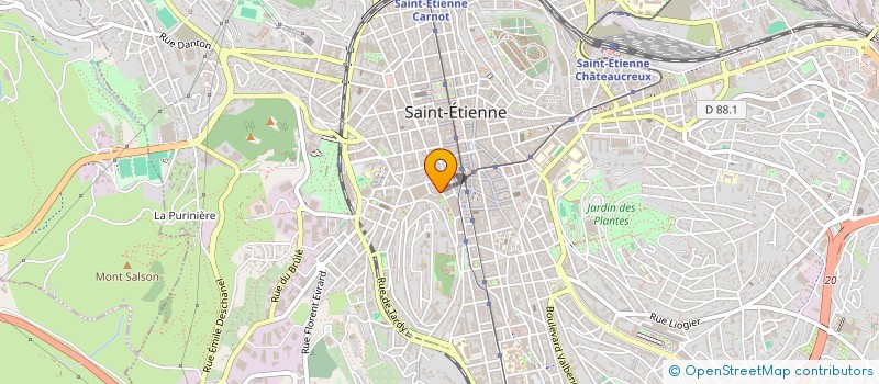 localisation de l'entreprise BOUCHERIE DES URSULES  SAINT-ETIENNE