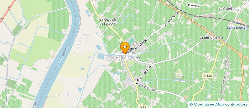 localisation de l'entreprise BOUCHERIE DES VIGNOBLES à SAINT-SULPICE-DE-FALEYRENS