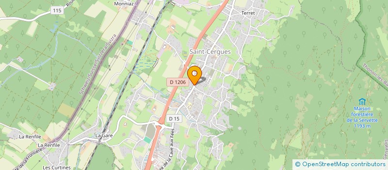 localisation de l'entreprise BOUCHERIE DES VOIRONS à SAINT-CERGUES