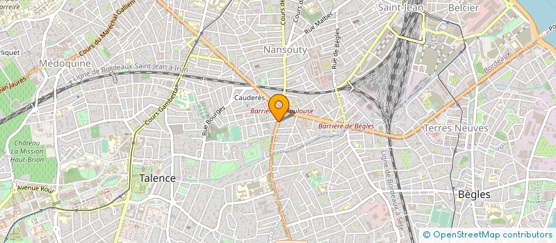 localisation de l'entreprise BOUCHERIE DESCHAMPS FRANCIS à BORDEAUX