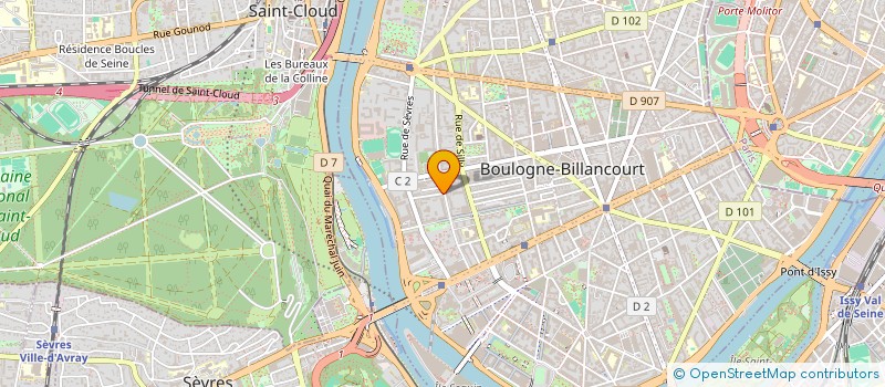 localisation de l'entreprise BOUCHERIE DIDIER à BOULOGNE-BILLANCOURT