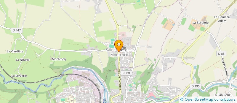 localisation de l'entreprise BOUCHERIE DOMINIQUE DUVAL  SAINT-GEORGES-MONTCOCQ