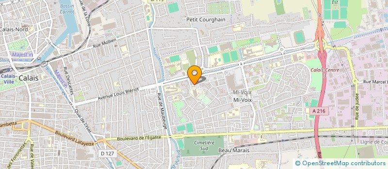 localisation de l'entreprise BOUCHERIE DU BEAU MARAIS  CALAIS