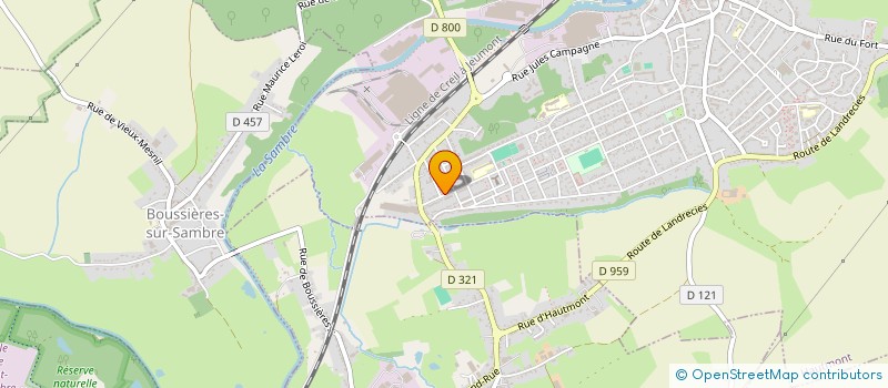 localisation de l'entreprise BOUCHERIE DU BOIS DU QUESNOY  HAUTMONT