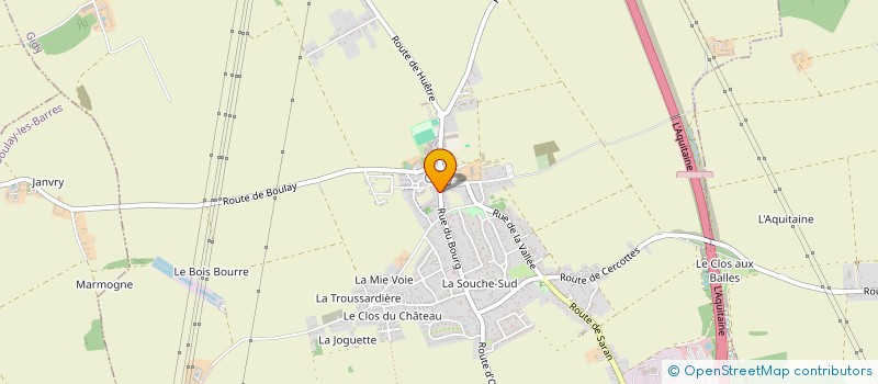 localisation de l'entreprise BOUCHERIE DU BOURG à HUETRE