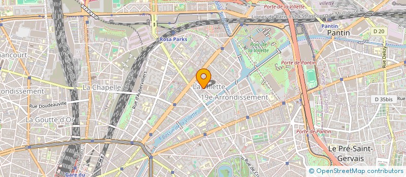 localisation de l'entreprise BOUCHERIE DU CANAL  PARIS