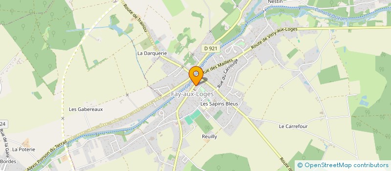 localisation de l'entreprise BOUCHERIE DU CANAL à FAY-AUX-LOGES