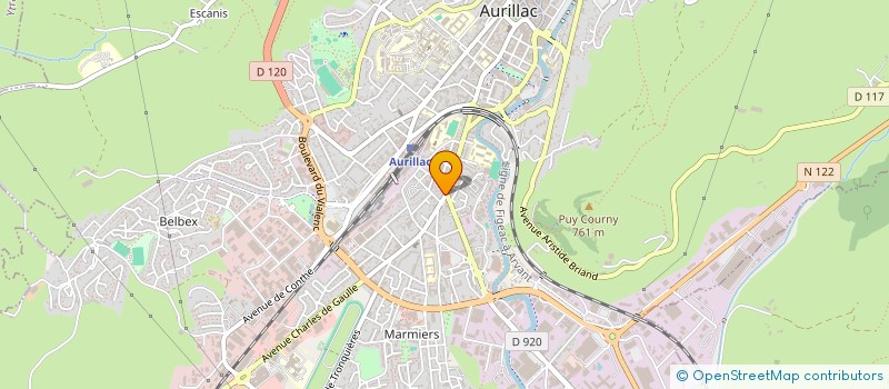 localisation de l'entreprise BOUCHERIE DU CANTAL HALAL  AURILLAC