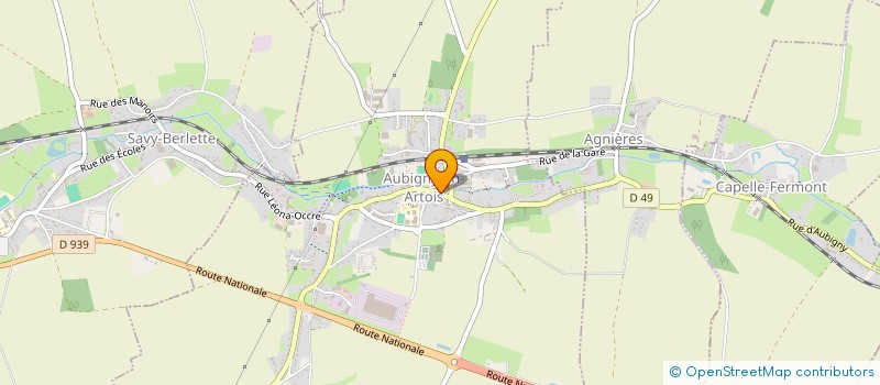 localisation de l'entreprise BOUCHERIE DU CENTRE à AUBIGNY-EN-ARTOIS