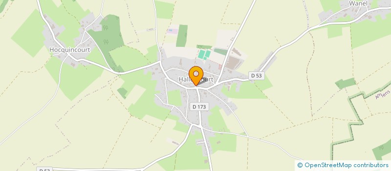 localisation de l'entreprise BOUCHERIE DU CENTRE  HALLENCOURT