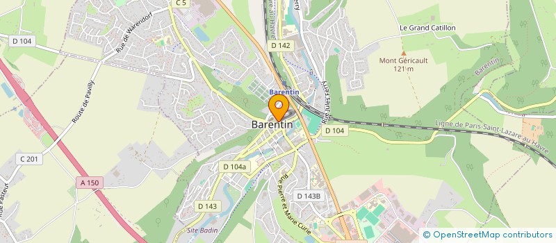 localisation de l'entreprise BOUCHERIE DU CENTRE  BARENTIN