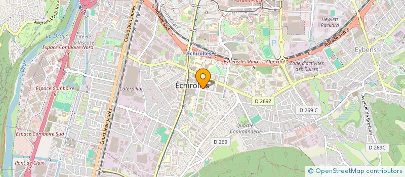 localisation de l'entreprise BOUCHERIE DU CENTRE à ECHIROLLES