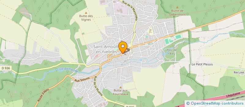localisation de l'entreprise BOUCHERIE DU CENTRE à SAINT-ARNOULT-EN-YVELINES
