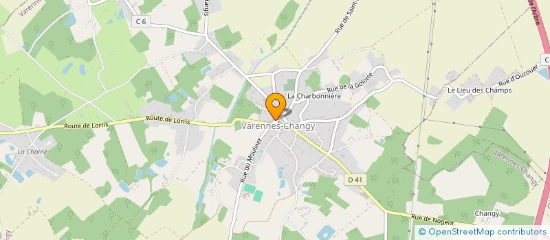 localisation de l'entreprise BOUCHERIE DU CENTRE à VARENNES-CHANGY