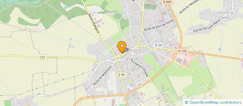 localisation de l'entreprise BOUCHERIE DU CENTRE  BERNAY