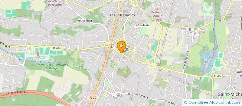 localisation de l'entreprise BOUCHERIE DU CENTRE à MONTLHERY