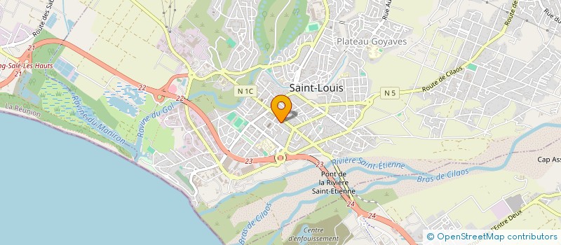 localisation de l'entreprise BOUCHERIE DU CENTRE VILLE à SAINT-LOUIS
