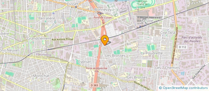 localisation de l'entreprise BOUCHERIE DU COIN  VILLEURBANNE