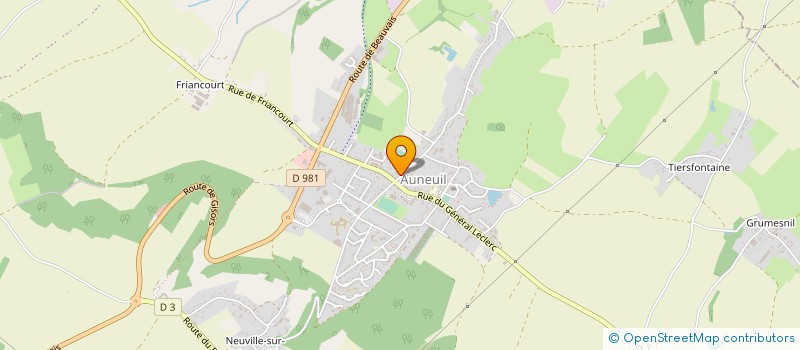 localisation de l'entreprise BOUCHERIE DU LIMOUSIN  AUNEUIL