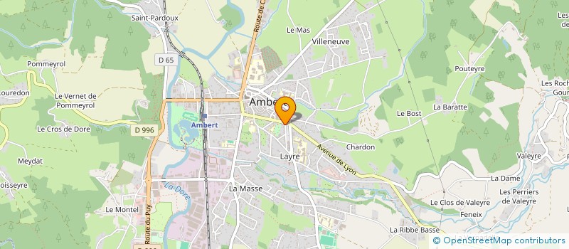 localisation de l'entreprise BOUCHERIE DU LIVRADOIS FOREZ  AMBERT