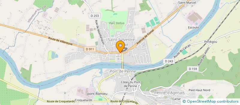 localisation de l'entreprise BOUCHERIE DU LOT  SAINT-SYLVESTRE-SUR-LOT