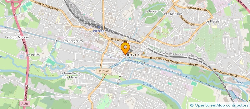 localisation de l'entreprise BOUCHERIE DU MAIL  VIERZON