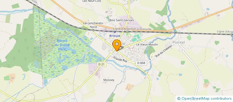 localisation de l'entreprise BOUCHERIE DU MARAIS à BRIOUZE