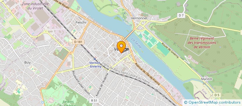 localisation de l'entreprise BOUCHERIE DU MONT SAINT MICHEL  VERNON