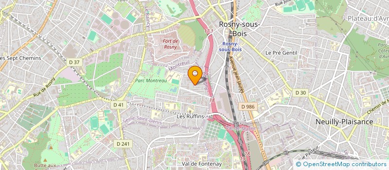 localisation de l'entreprise BOUCHERIE DU MORILLON à MONTREUIL