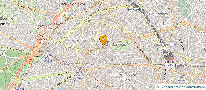 localisation de l'entreprise BOUCHERIE DU PARC MONCEAU  PARIS