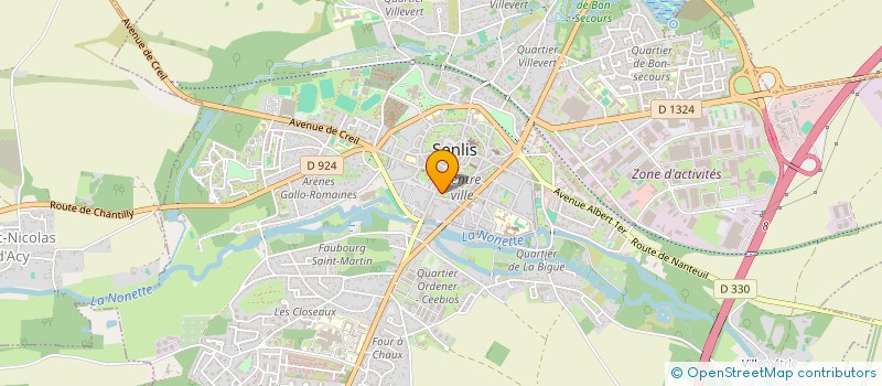 localisation de l'entreprise BOUCHERIE DU SQUARE  SENLIS