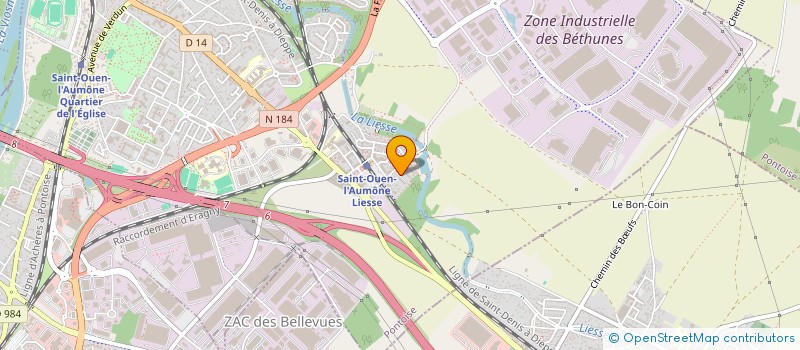 localisation de l'entreprise BOUCHERIE DU VAL D'OISE  SAINT-OUEN-L'AUMONE