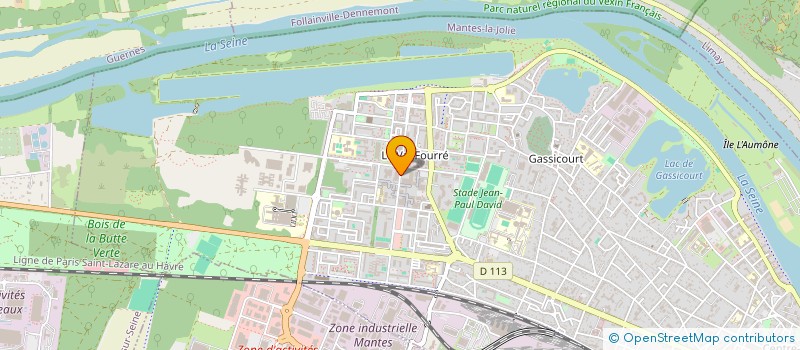 localisation de l'entreprise BOUCHERIE DU VAL FOURRE  MANTES-LA-JOLIE