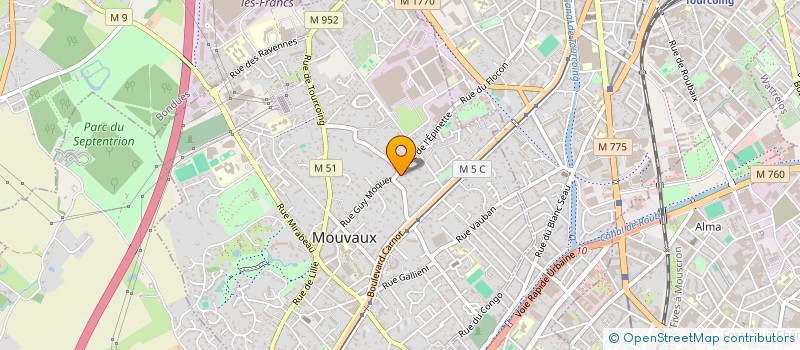 localisation de l'entreprise BOUCHERIE DU VERT PRE à MOUVAUX