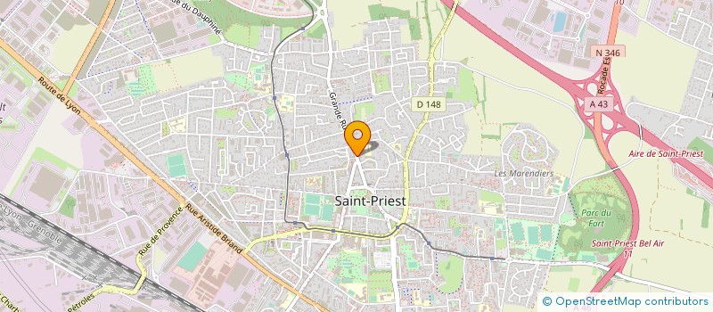 localisation de l'entreprise BOUCHERIE DU VILLAGE  SAINT-PRIEST