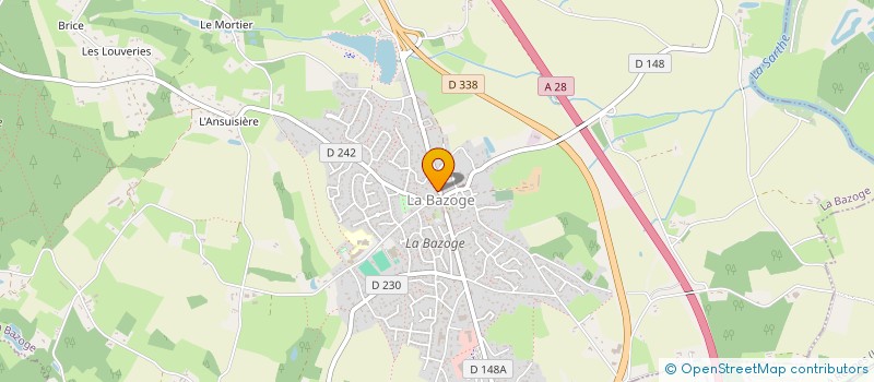 localisation de l'entreprise BOUCHERIE DUBUISSON  LA BAZOGE