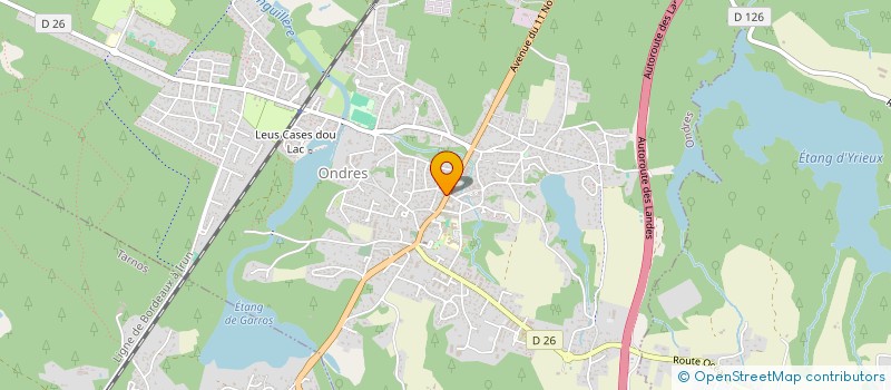 localisation de l'entreprise BOUCHERIE DUCASSE  ONDRES