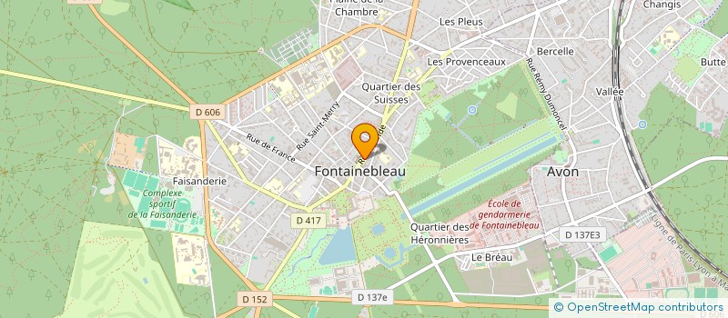 localisation de l'entreprise BOUCHERIE ECONOMIQUE  FONTAINEBLEAU